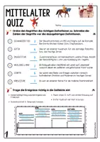 Vorschau - Arbeitsblätter - Hoch- und Spätmittelalter Test - Quiz - Arbeitsblätter - Pest, Kirche, Kreuzzüge, Investiturstreit, Städte ... - Seite 3
