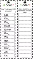 Vorschau - Stationenlernen - Auslautverhärtung Druckschrift Klammerkarten - Seite 2