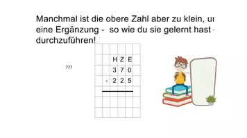 Vorschau - Präsentationen/Tafelbilder - Power Point - Subtraktion mit Übertrag (animiert) - Seite 3
