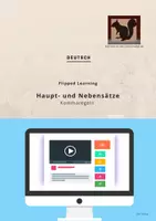 Vorschau - Unterrichtsreihen - Flipped Learning: Haupt- und Nebensätze, Kommaregeln - Deckblatt