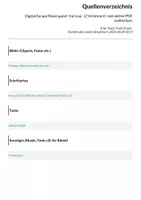 Vorschau - Spiele - Digital Escape Room game- the trap - (2 Versionen)- interaktive PDF (editierbar) - Seite 1