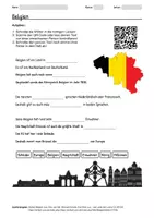 Vorschau - Arbeitsblätter - Arbeitsblatt zum Thema "Belgien" + Onlineübung & MP3 + Mindmap + Infografik - Deckblatt