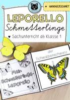 Vorschau - Unterrichtsreihen - Leporello Schmetterlinge | Sachunterricht ab Klasse 1 - Deckblatt