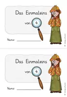 Vorschau - Arbeitsblätter - Einmaleins - Heft: Die Malreihe von 4 unter der Lupe - Seite 2