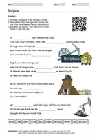 Vorschau - Arbeitsblätter - Lernposter + Arbeitsblatt zum Thema "Bergbau" + Onlineübung & MP3 + Mindmap + Infografik - Seite 1