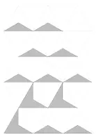 Vorschau - Mal- und Bastelvorlagen - Triomino / Trimino Vorlage (optimiert für A4-Druck) - Seite 1