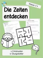 Vorschau - Arbeitsblätter - Die Zeiten entdecken - Deckblatt