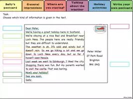 Vorschau - Interaktives Material - Interaktives Flipbook - Writing a holiday postcard - Seite 3