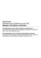 Vorschau - Arbeitsblätter - Zahlen und Mengen erfassen und verbinden (Zahlenraum bis 100) - Seite 1