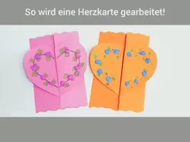 Vorschau - Bildkarten - So wird eine Herzkarte gearbeitet! - Deckblatt