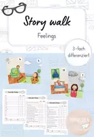 Vorschau - Arbeitsblätter - Feelings - Story walk (3-fach differenziert) - Deckblatt