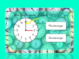 Vorschau - Interaktives Material - Die Uhrzeit - halbe Stunden interaktive PDF - Seite 1