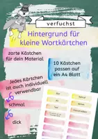Vorschau - selbst erstellte Cliparts/Grafiken - Kleine, zarte Watercolor Kärtchen - Cliparts für dein Material - Deckblatt