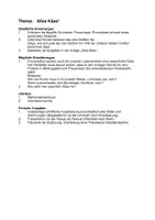 Vorschau - Arbeitsblätter - Referat Klasse 7 Alles Käse - Deckblatt
