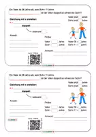 Vorschau - Videos - Textaufgabe Alter von Vater und Sohn berechnen Gleichung aufstellen #Homeschooling - Seite 3