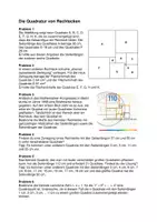 Vorschau - Arbeitsblätter - Referat Klasse 8 Die Quadratur von Rechtecken - Seite 1