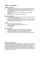 Vorschau - Arbeitsblätter - Referat Klasse 10 Die Sandzahl - Deckblatt
