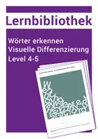 Vorschau - Arbeitsblätter - 7 Arbeitsblätter - Lesen lernen - Wahrnehmung schulen Level 4-5 - Deckblatt