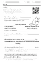 Vorschau - Arbeitsblätter - Lernposter + Arbeitsblatt zum Thema "Biber" + Onlineübung & MP3 + Mindmap + Infografik - Seite 1