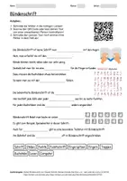 Vorschau - Arbeitsblätter - Lernposter + Arbeitsblatt zum Thema "Blindenschrift" + Onlineübung & MP3 + Mindmap + Infografik - Seite 1