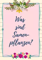 Vorschau - Arbeitsblätter - Samenpflanzen - Überblick, Quiz zum Einstieg, der Erarbeitung, Vertiefung, Klassenarbeitsvorbereitung - Seite 1