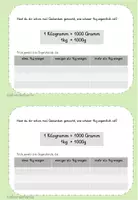 Vorschau - Arbeitsblätter - Mini Übungsheft Gramm und Kilogramm - Seite 2