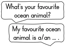 Vorschau - Arbeitsblätter - Ocean animals - Class Survey Englisch Grundschule (Klasse 3–4) – Interview & Speaking Activity für Wortschatztraining Meerestiere | Arbeitsblätter - Seite 3