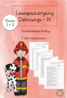 Vorschau - Arbeitsblätter - Lesespaziergang Dehnungs-H / Stummes H / Feuerwehr - Deckblatt