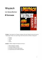 Vorschau - Test - Lesetest Woyzeck von Georg Büchner - Deckblatt
