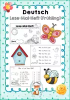 Vorschau - Arbeitsblätter - Lese-Mal-Heft (Frühling) - Deckblatt