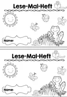 Vorschau - Arbeitsblätter - Lese-Mal-Heft (Frühling) - Seite 1