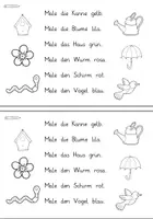 Vorschau - Arbeitsblätter - Lese-Mal-Heft (Frühling) - Seite 2