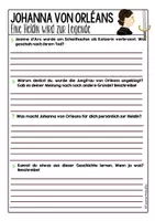 Vorschau - Arbeitsblätter - Mittelalter Arbeitsblätter | Johanna von Orléans | Eine Heldin wird zur Legende - Seite 3