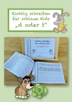 Vorschau - Arbeitsblätter - Miniheftchen "d oder t" (Auslaut) - Deckblatt
