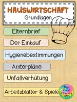 Vorschau - Arbeitsblätter - Organisatorisches im Hauswirtschaftsunterricht - Deckblatt