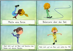 Vorschau - Aufgabenkarten - Aufgabenfangen als themenspezifische Erwärmung (Gleichgewicht) - Seite 1