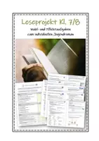 Vorschau - Stundenentwürfe - Buchprojekt/ Leseprojekt Deutsch für Klasse 7-8 - Deckblatt
