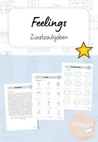 Vorschau - Arbeitsblätter - Feelings - Zusatzaufgaben (3 ABs) - Deckblatt