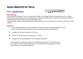 Vorschau - Lehrpläne/Lehrermaterial - MUSIK-MAKER - ein kleines, kostenloses Musik-Tool - Seite 1