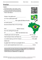 Vorschau - Arbeitsblätter - Lernposter + Arbeitsblatt zum Thema "Brasilien" + Onlineübung & MP3 + Mindmap + Infografik - Seite 1