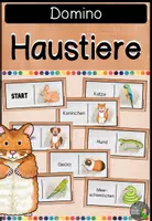 Vorschau - Spiele - Haustiere - Dominospiel - Deckblatt