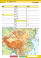 Vorschau - Arbeitsblätter - China Topographie - Deckblatt