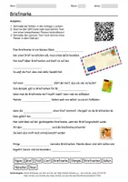 Vorschau - Arbeitsblätter - Arbeitsblatt zum Thema "Briefmarke" + Onlineübung & MP3 + Mindmap + Infografik - Deckblatt