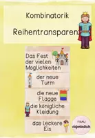 Vorschau - Unterrichtsreihen - Kombinatorik: Reihentransparenz - Deckblatt