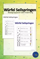 Vorschau - Arbeitsblätter - Würfel Seilspringen für den Sportunterricht/ Bewegungspause - Deckblatt