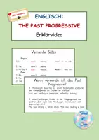 Vorschau - Arbeitsblätter - Erklärvideo/Explainer video: The Past Progressive + Arbeitsblatt (worksheet) + Lösung (solution) Homeschooling - Deckblatt