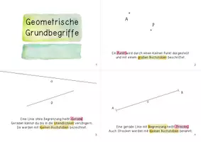 Vorschau - Arbeitsblätter - Heft Geometrische Grundbegriffe - eine Zusammenfassung - Seite 2