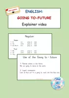 Vorschau - Arbeitsblätter - Explainer video: Going to-future + Worksheet + Solution Homeschooling (Language: English) - Deckblatt