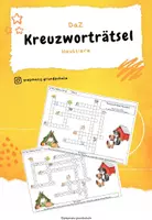 Vorschau - Arbeitsblätter - Kreuzworträtsel Haustiere - Deckblatt