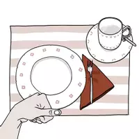 Illustrationen Kaffeegedeck (Hauswirtschaft) – Unterrichtsmaterial in den Fächern Hauswirtschaft & Gastronomie & Hotellerie (BS) & Fachübergreifendes